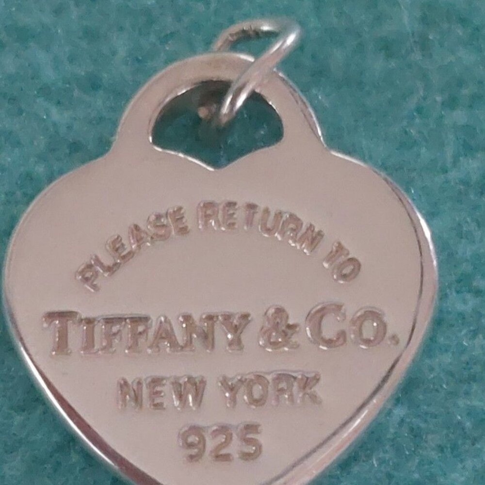 Tiffany & Co. Sterling Silver Heart Tag Charm - Silver - Picture 2 of 6